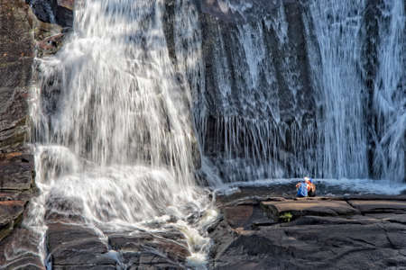 Couple passionate with stunning views